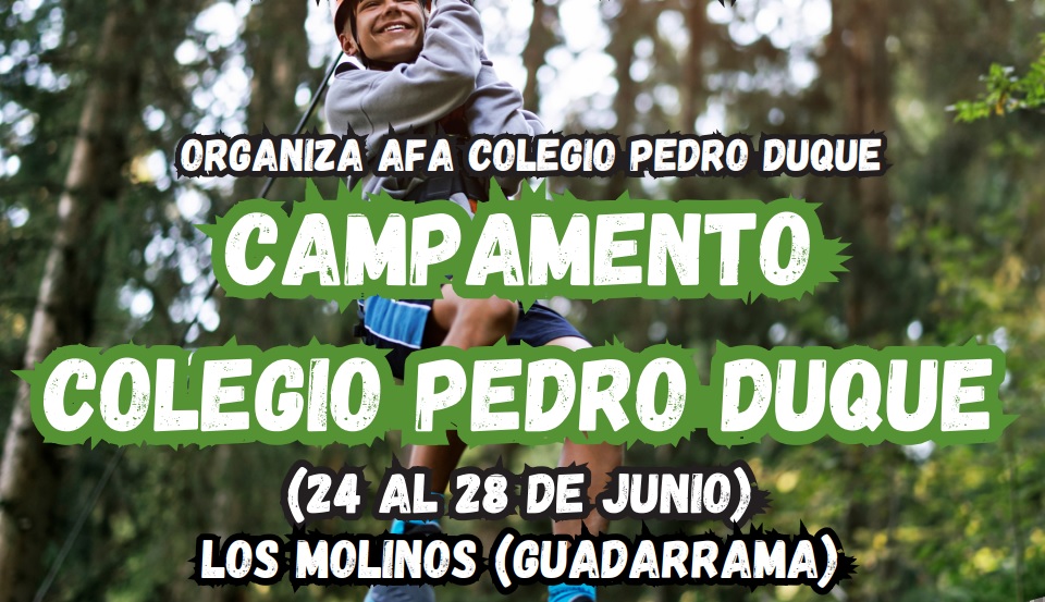 Imagen decorativa: Campamento Colegio Pedro Duque del 24 al 28 de junio en Los Molinos